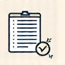 Icon representing a personalized document or plan